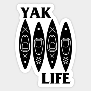 YAK LIFE - Black Flag (Kayaks) Sticker